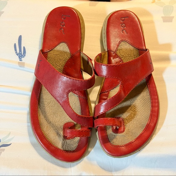 boc | Shoes | Boc Red Sandals Womans Size 7m | Poshmark